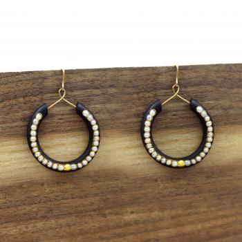 EBONY WITH GOLD EARRING  